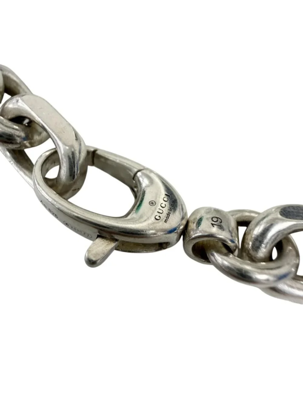Gucci Interlocking Chain Bracelet Silver 19